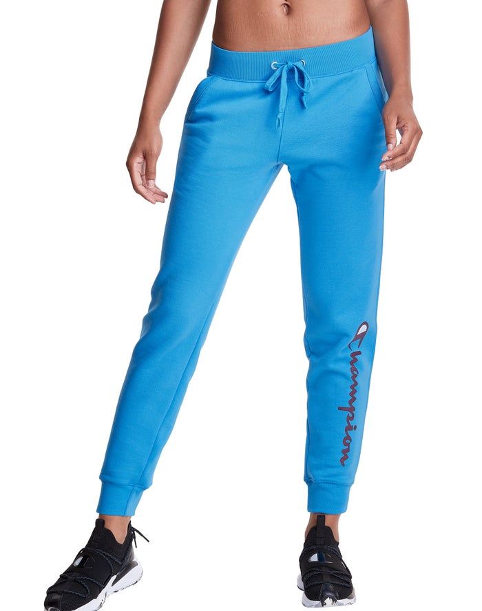 Jogger Champion Mujer - Powerblend Fleece Script Logo ( Azules ) 5879102-HT